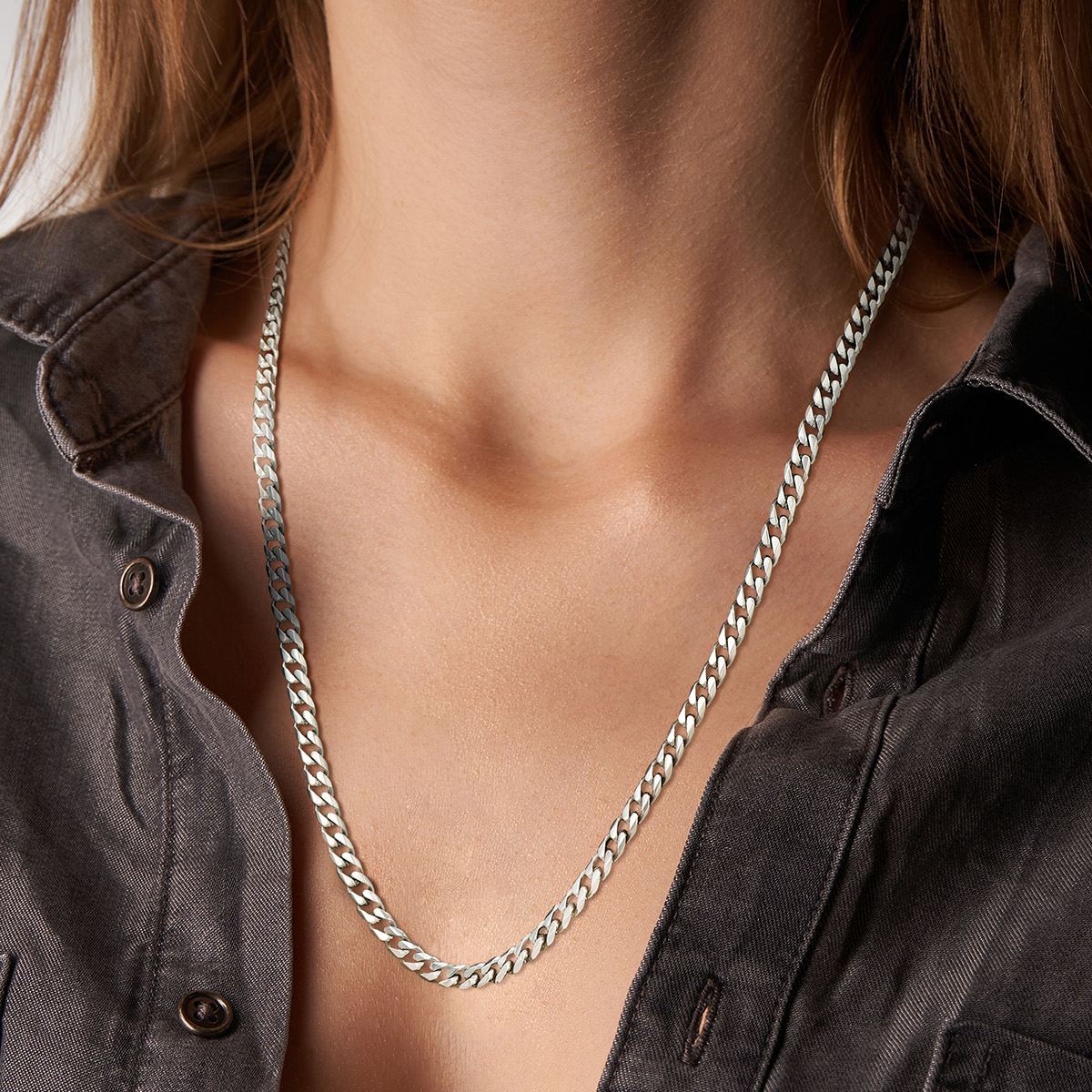 Miami Cuban Link Chain Necklace for Women
