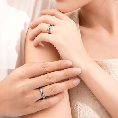 Personalized Minimalist Wedding rings