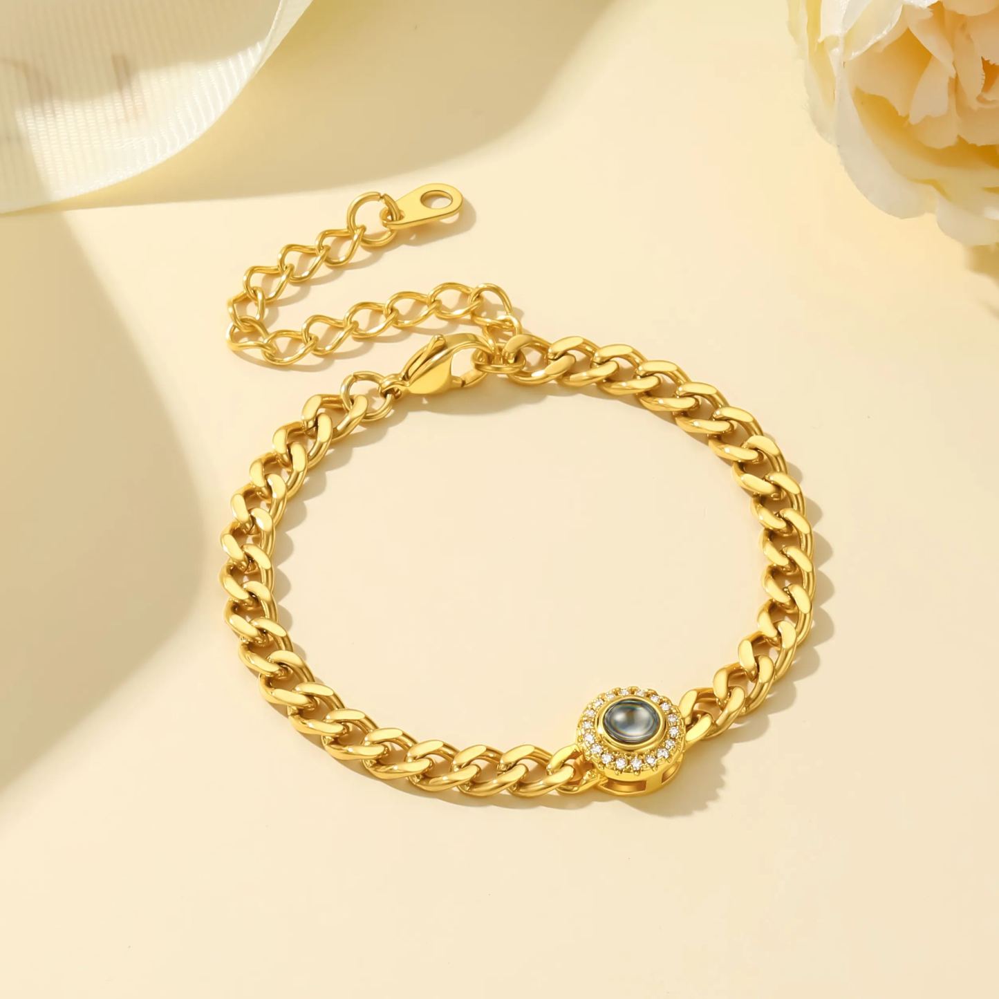 Photo Projection Personalized Bracelet for Women - Valentine's Day Gift