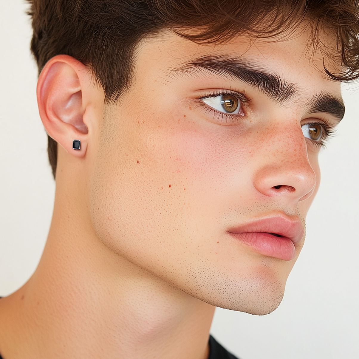 Flash Sale S925 Silver Emerald Cut CZ Stud Earrings 