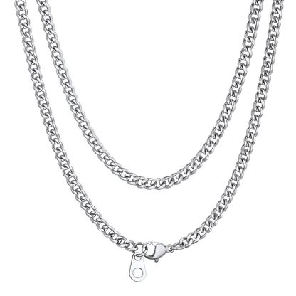 Miami Cuban Link Chain Necklace for Men 3mm