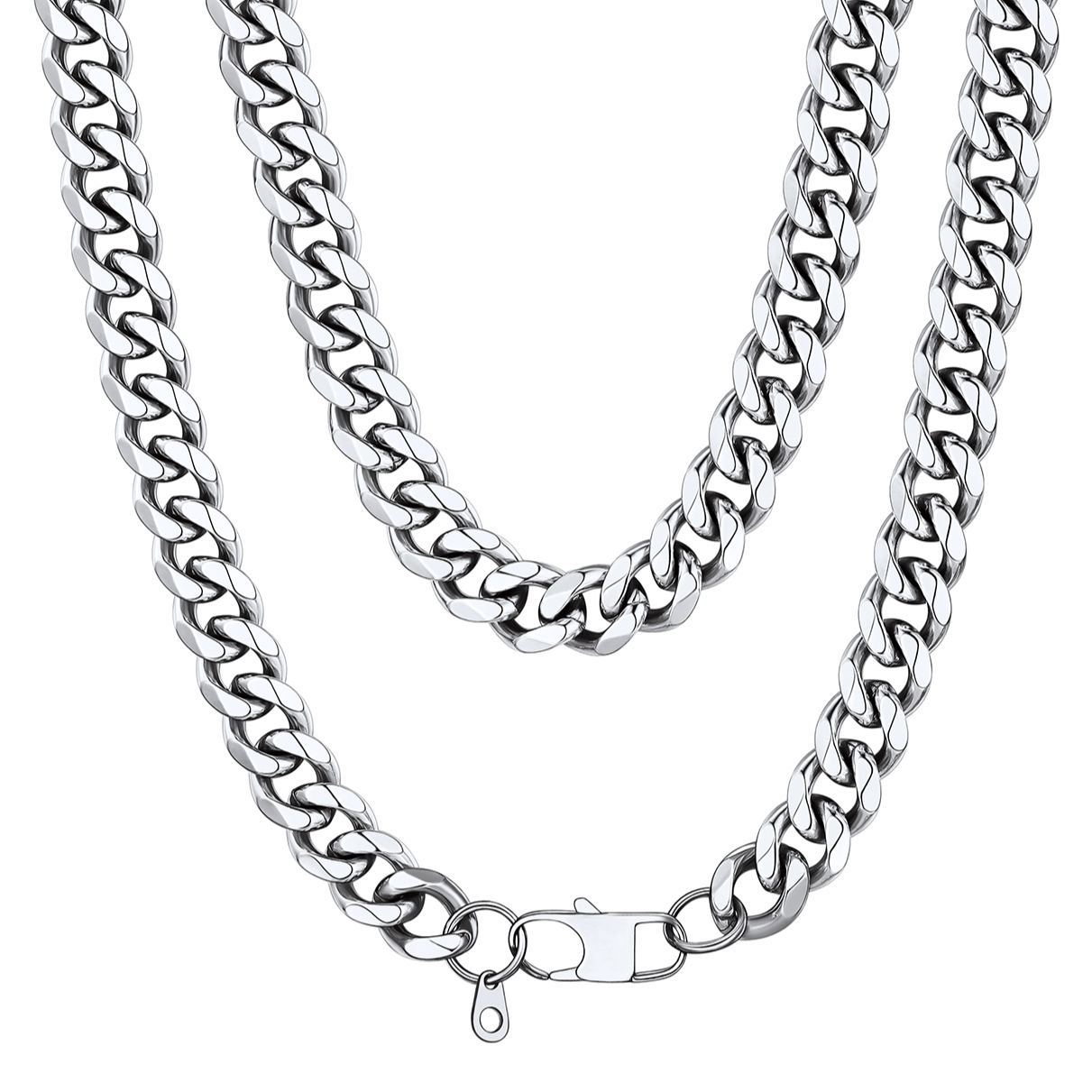 Miami Cuban Link Chain Necklace for Men 12 mm
