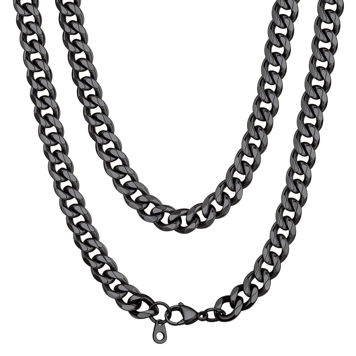 9mm Miami Cuban Link Chain Necklace for Men