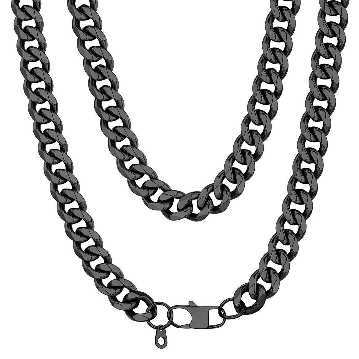 12mm Miami Cuban Link Chain Necklace for Men