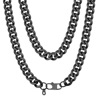 12mm Miami Cuban Link Chain Necklace for Men