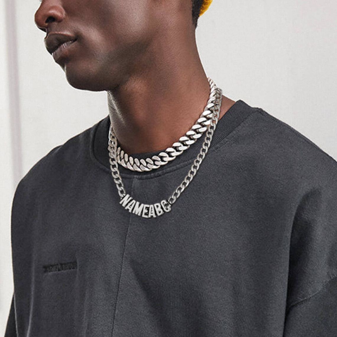 Personanlised Name Chain Necklace for Women Men