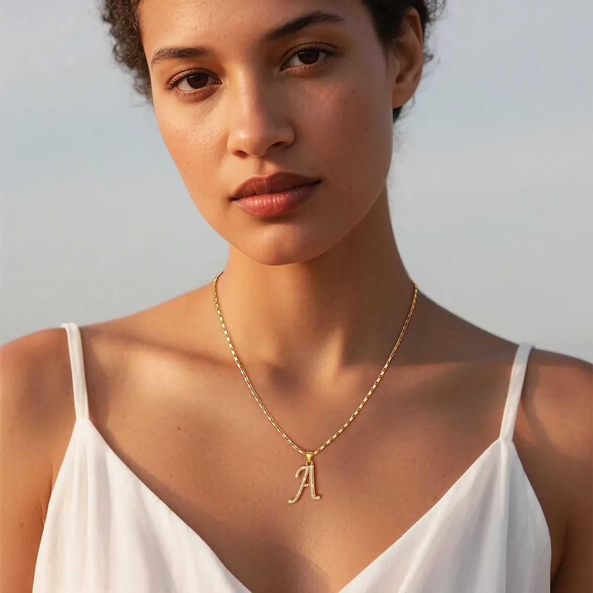 Delicate Initial Necklace for Women