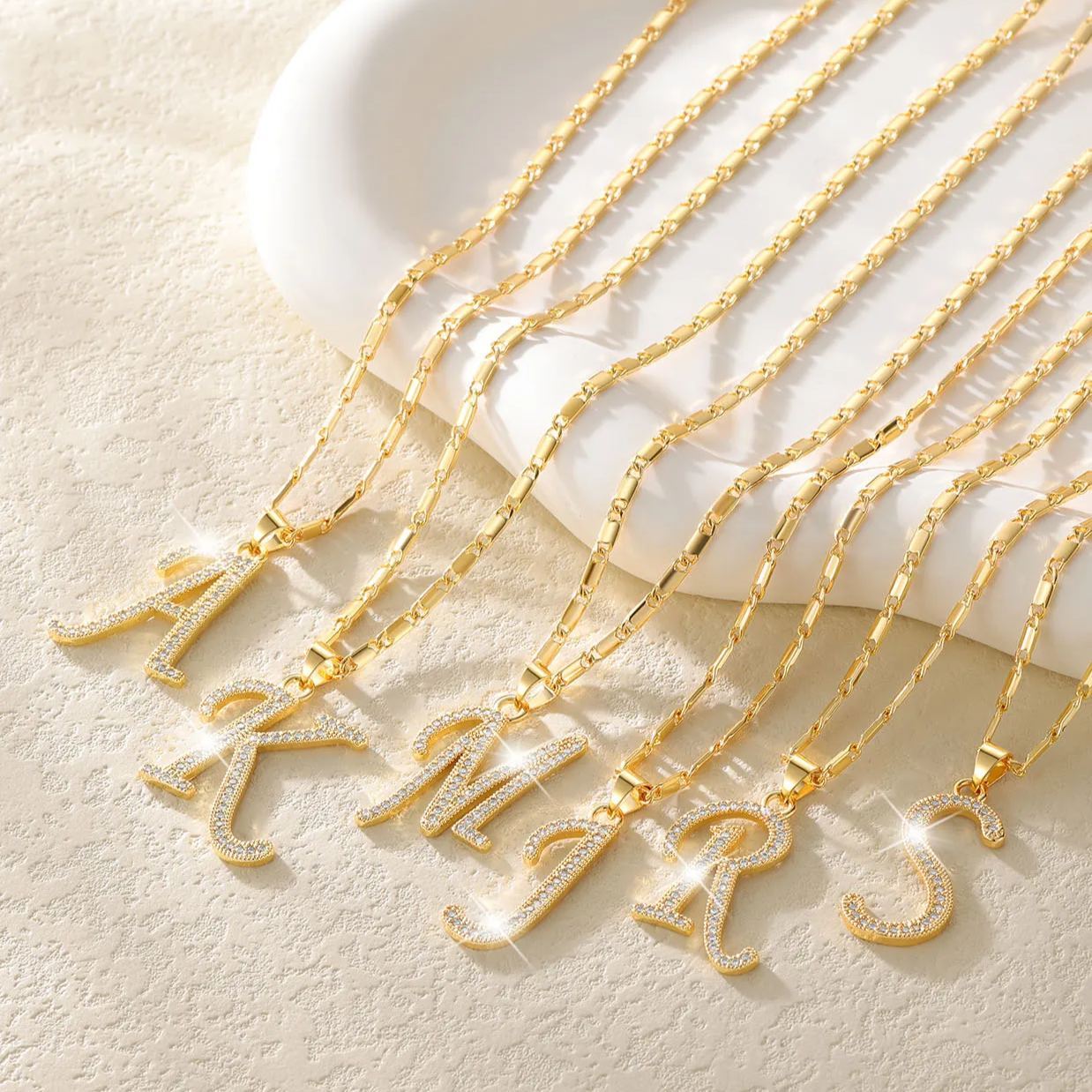 Delicate Initial Necklace for Women