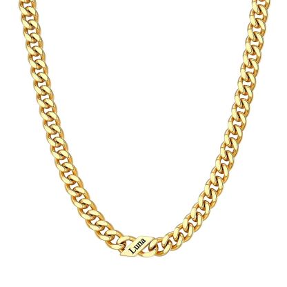 Custom Names Cuban Chain Necklace 7MM