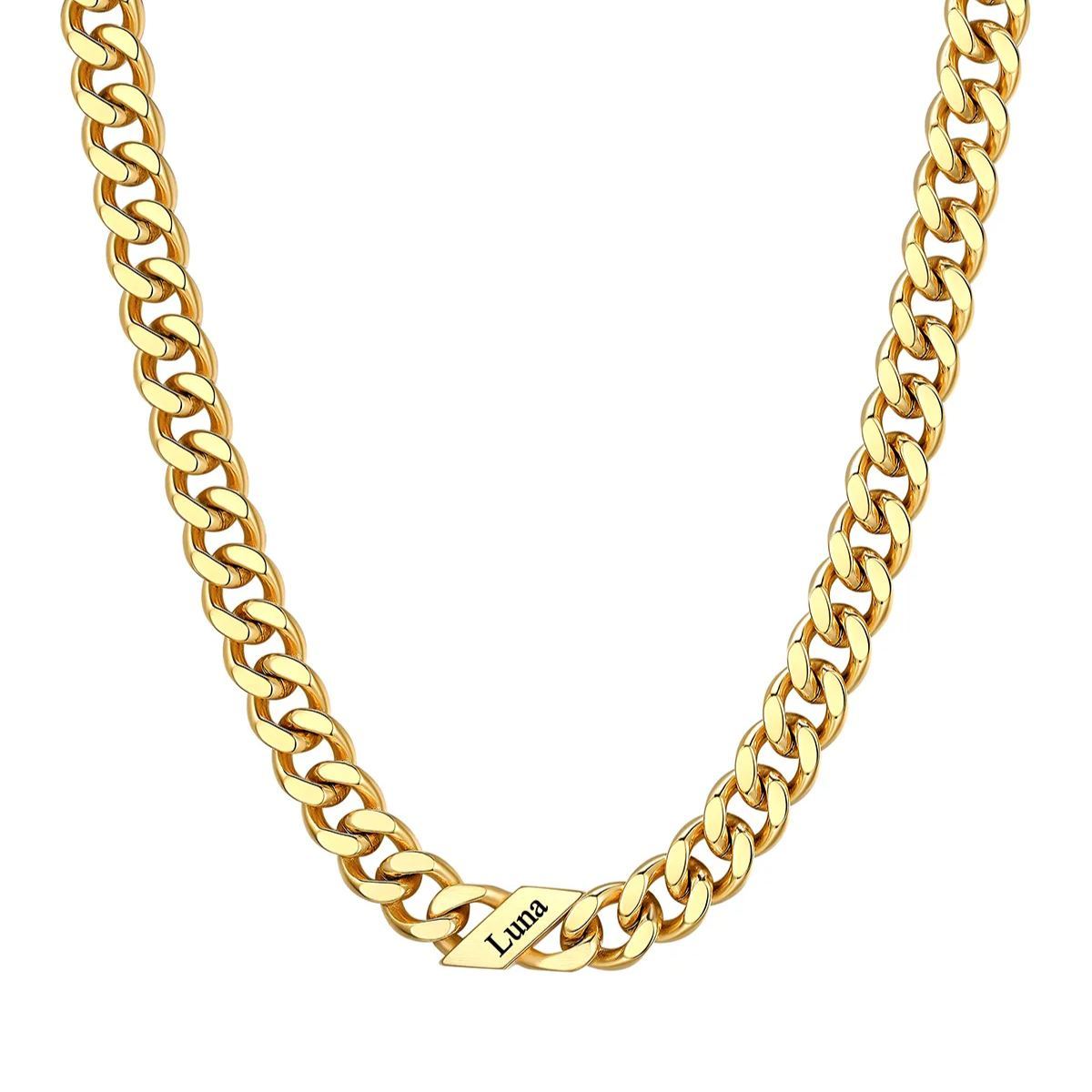 Custom Names Cuban Chain Necklace 9MM