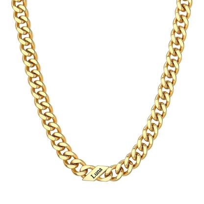 Custom Names Cuban Chain Necklace 9MM