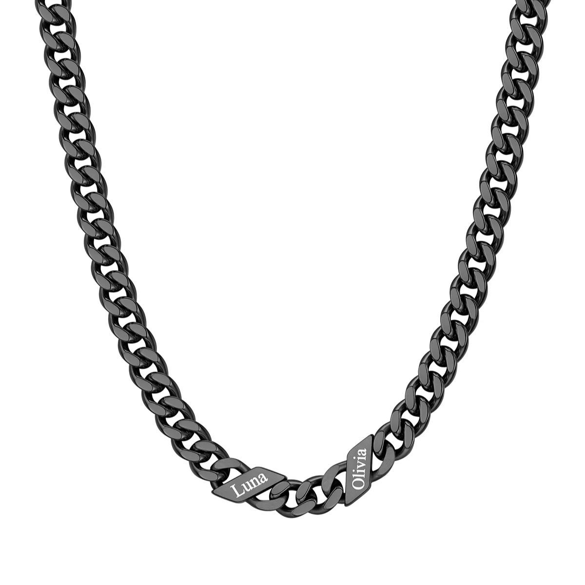 Custom Names Cuban Chain Necklace 7/9/12MM