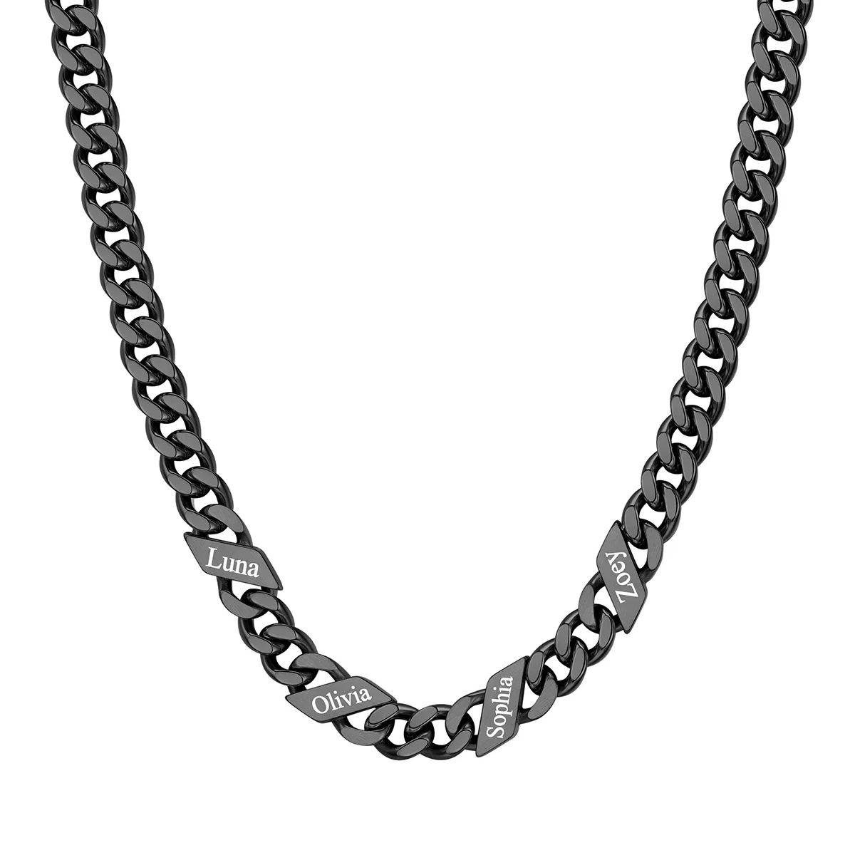 Custom Names Cuban Chain Necklace 7/9/12MM