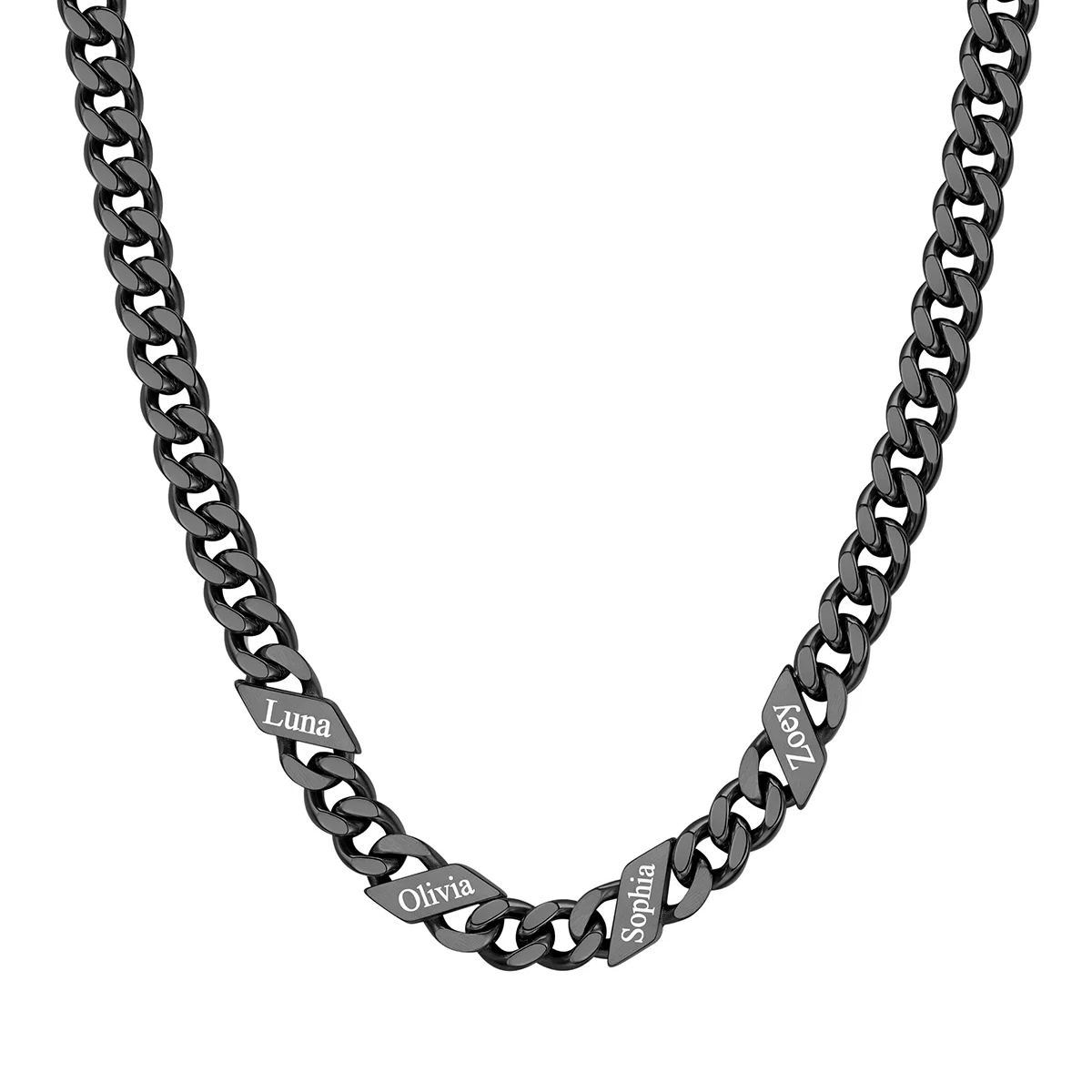 Custom Names Cuban Chain Necklace 7/9/12MM