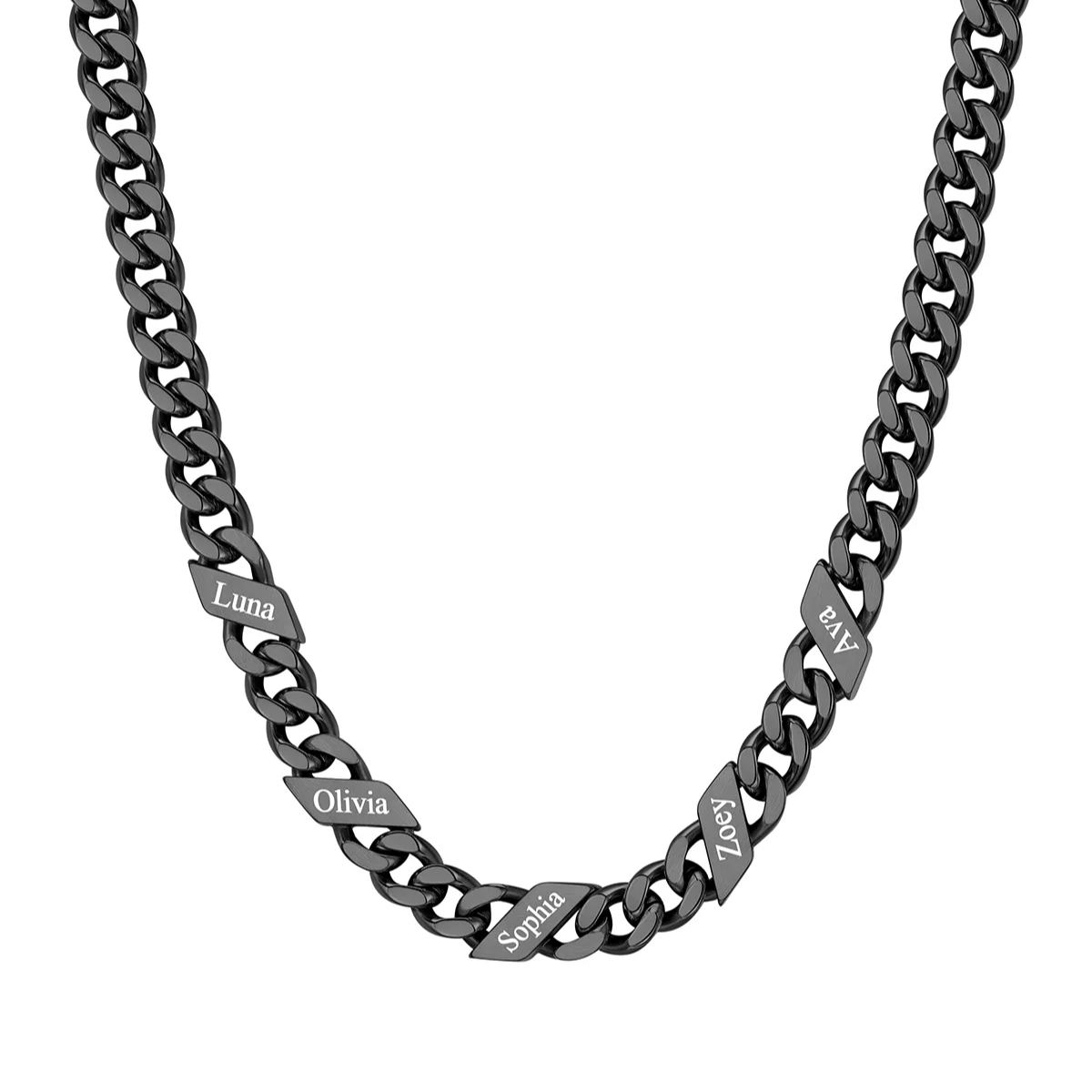 Custom Names Cuban Chain Necklace 7/9/12MM