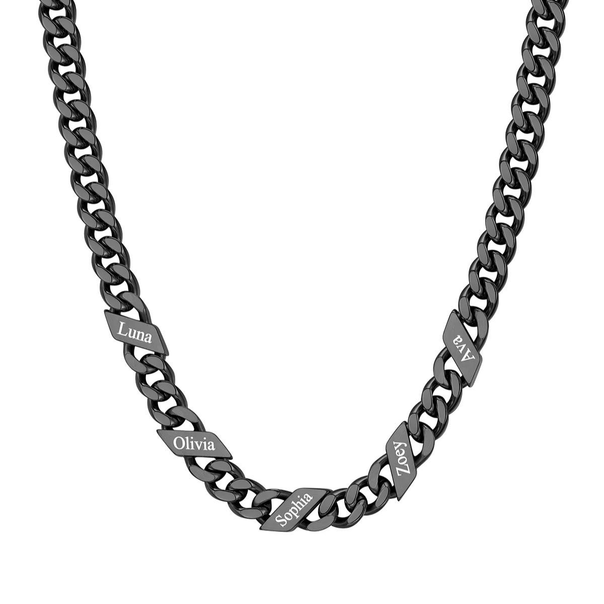 Custom Names Cuban Chain Necklace 7/9/12MM