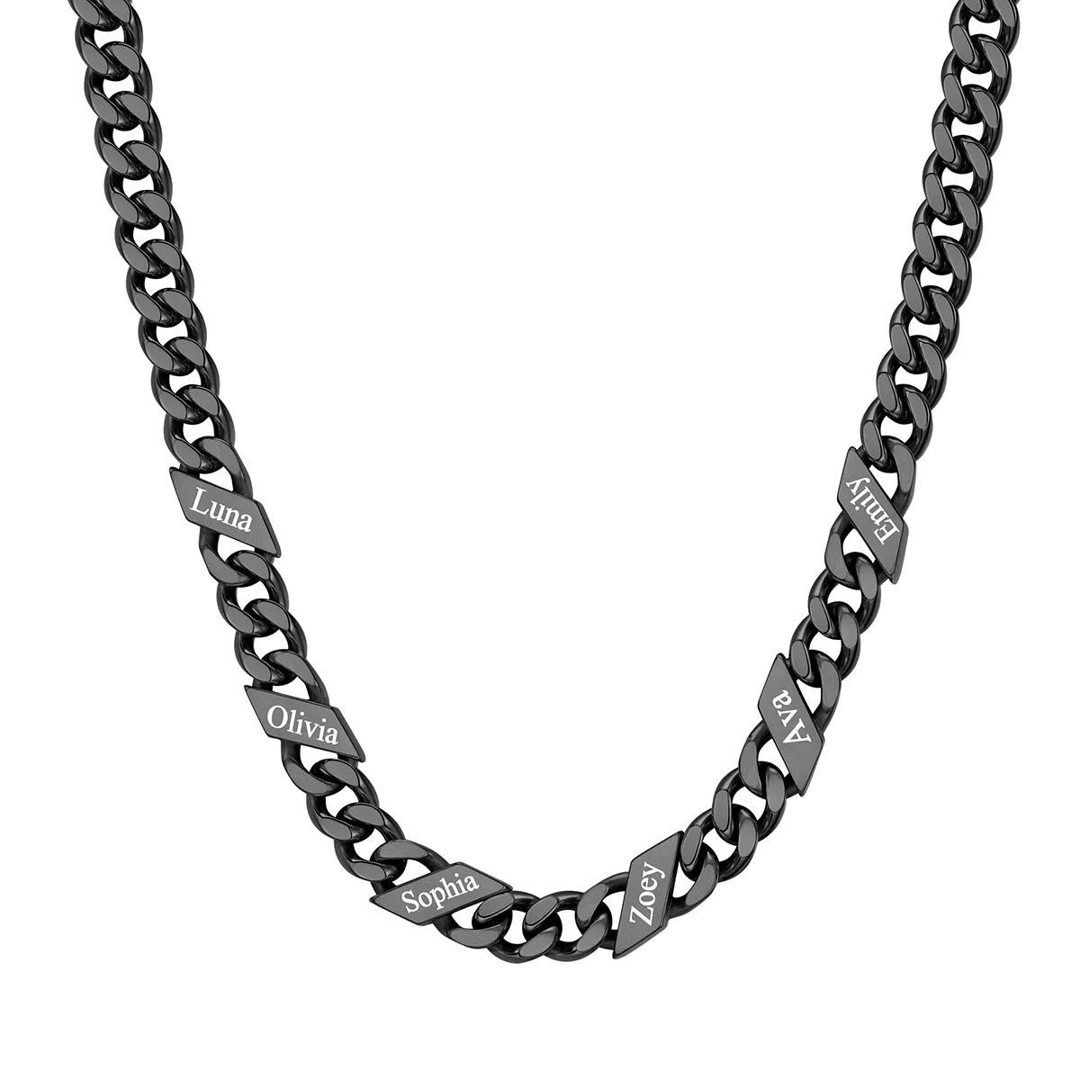 Custom Names Cuban Chain Necklace 7/9/12MM
