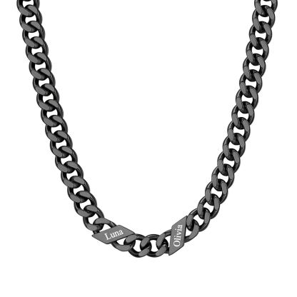 Custom Names Cuban Chain Necklace 7/9/12MM