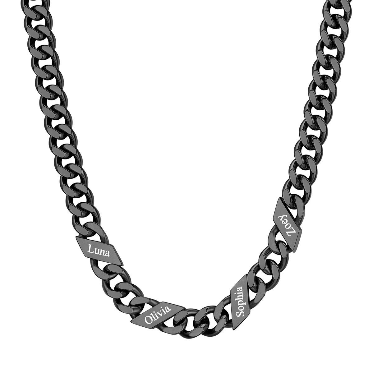Custom Names Cuban Chain Necklace 7/9/12MM
