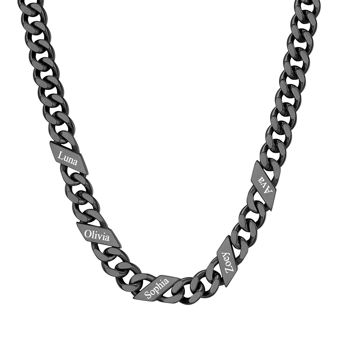 Custom Names Cuban Chain Necklace 7/9/12MM