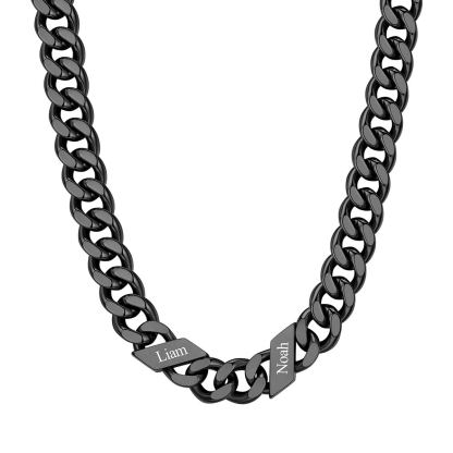Custom Names Cuban Chain Necklace 7/9/12MM