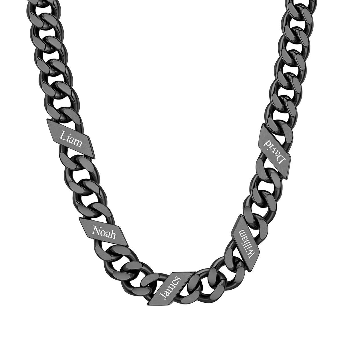 Custom Names Cuban Chain Necklace 7/9/12MM