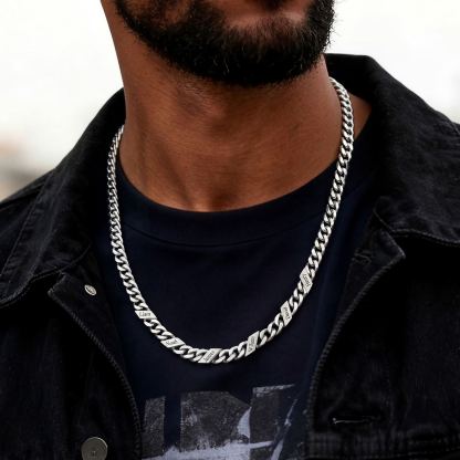 Custom Names Cuban Chain Necklace 7/9/12MM Gift for Husband