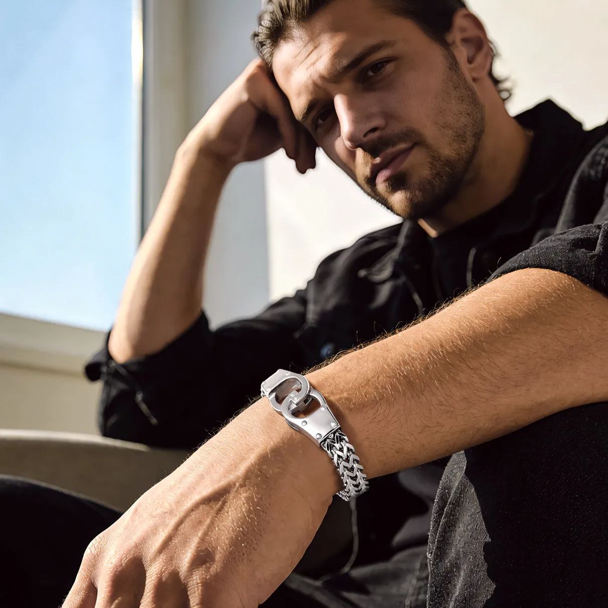 Custom Couple Handcuff Bracelet