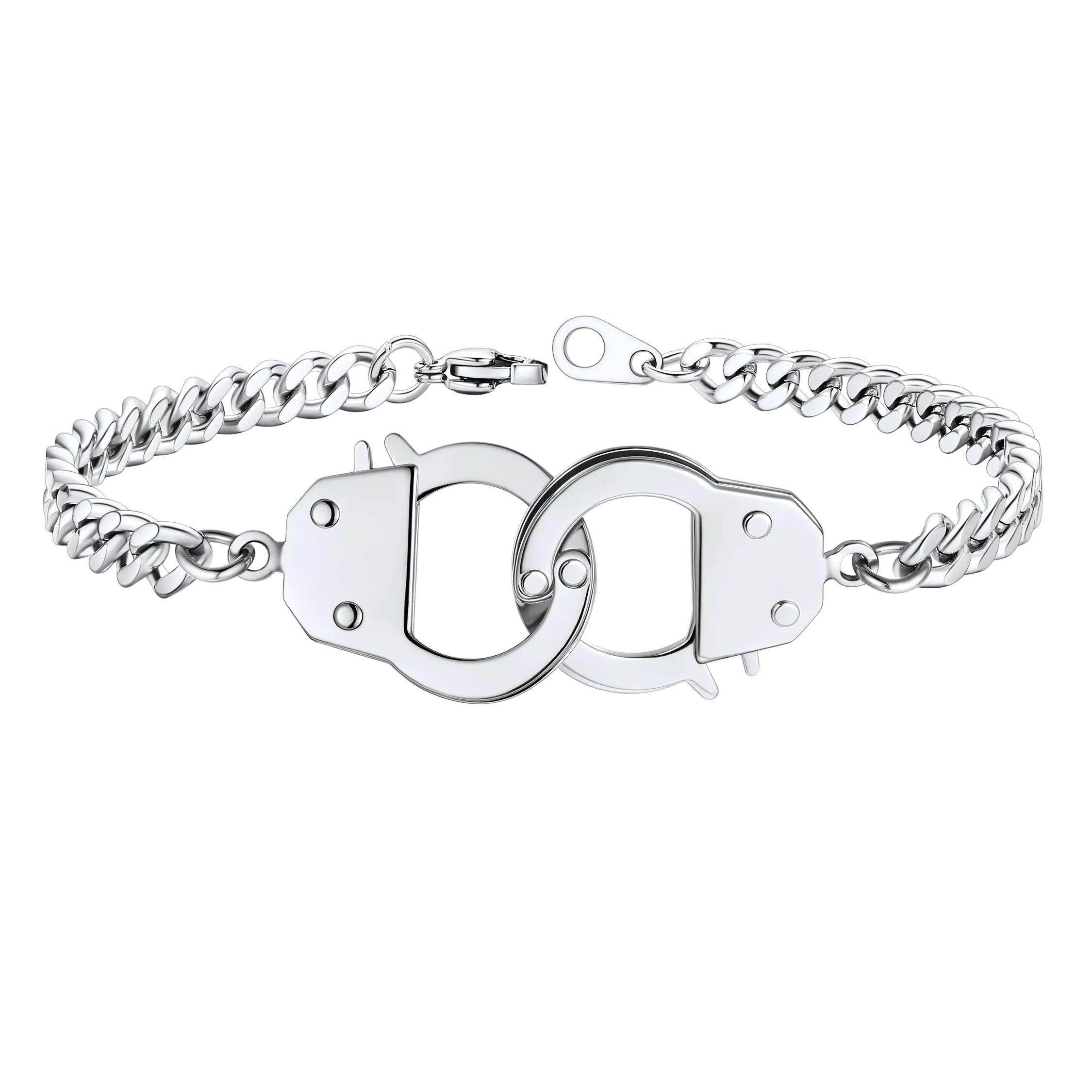 Custom Couple Handcuff Bracelet