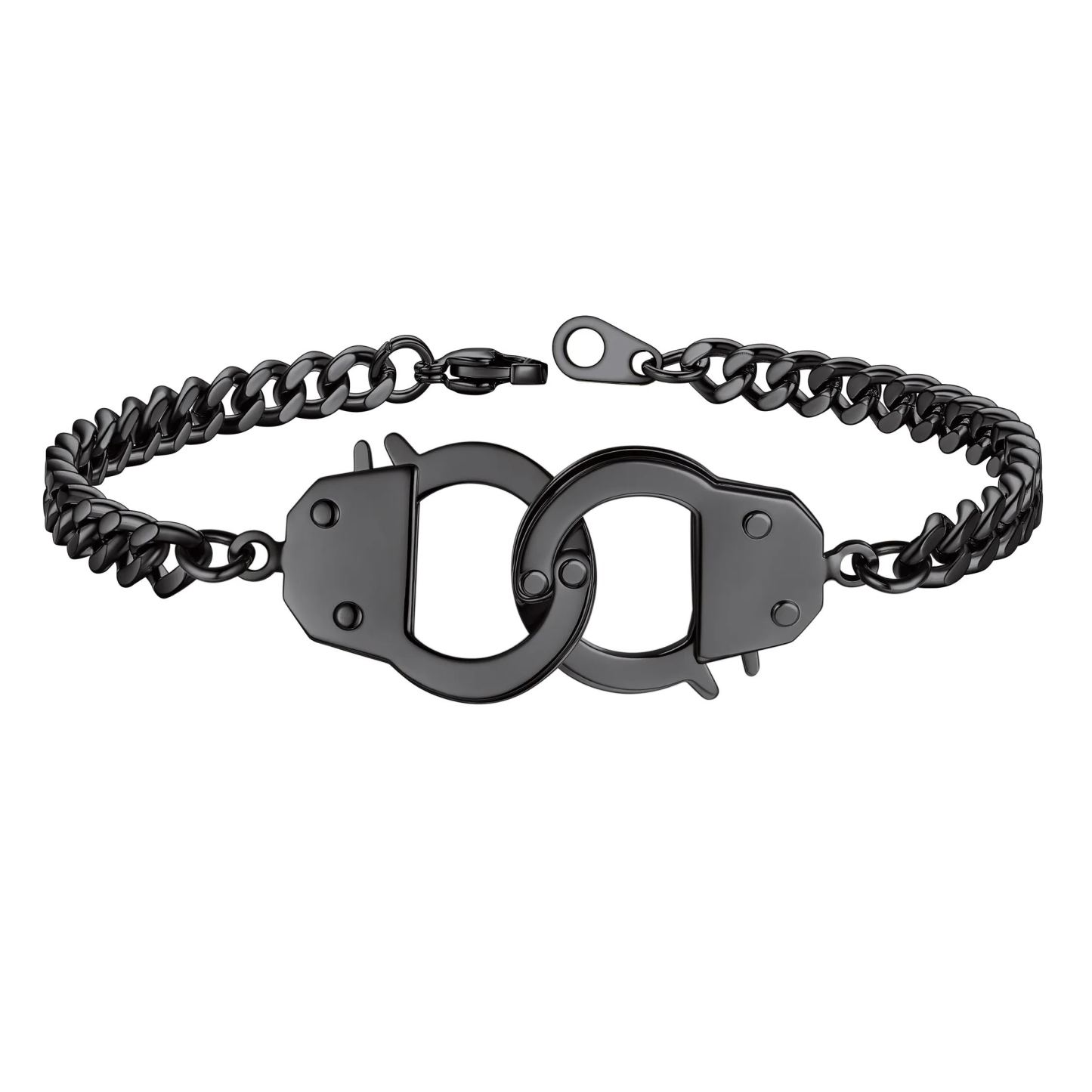 Custom Handcuff Bracelet for women black