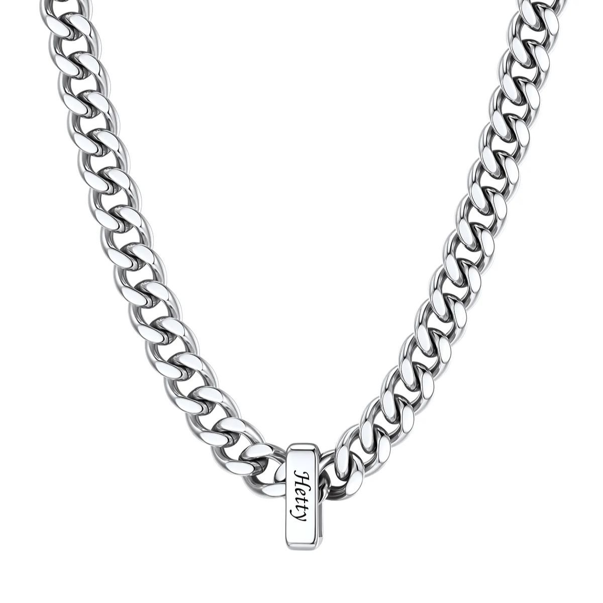 Personalized 1 Name Cuban Link Necklace