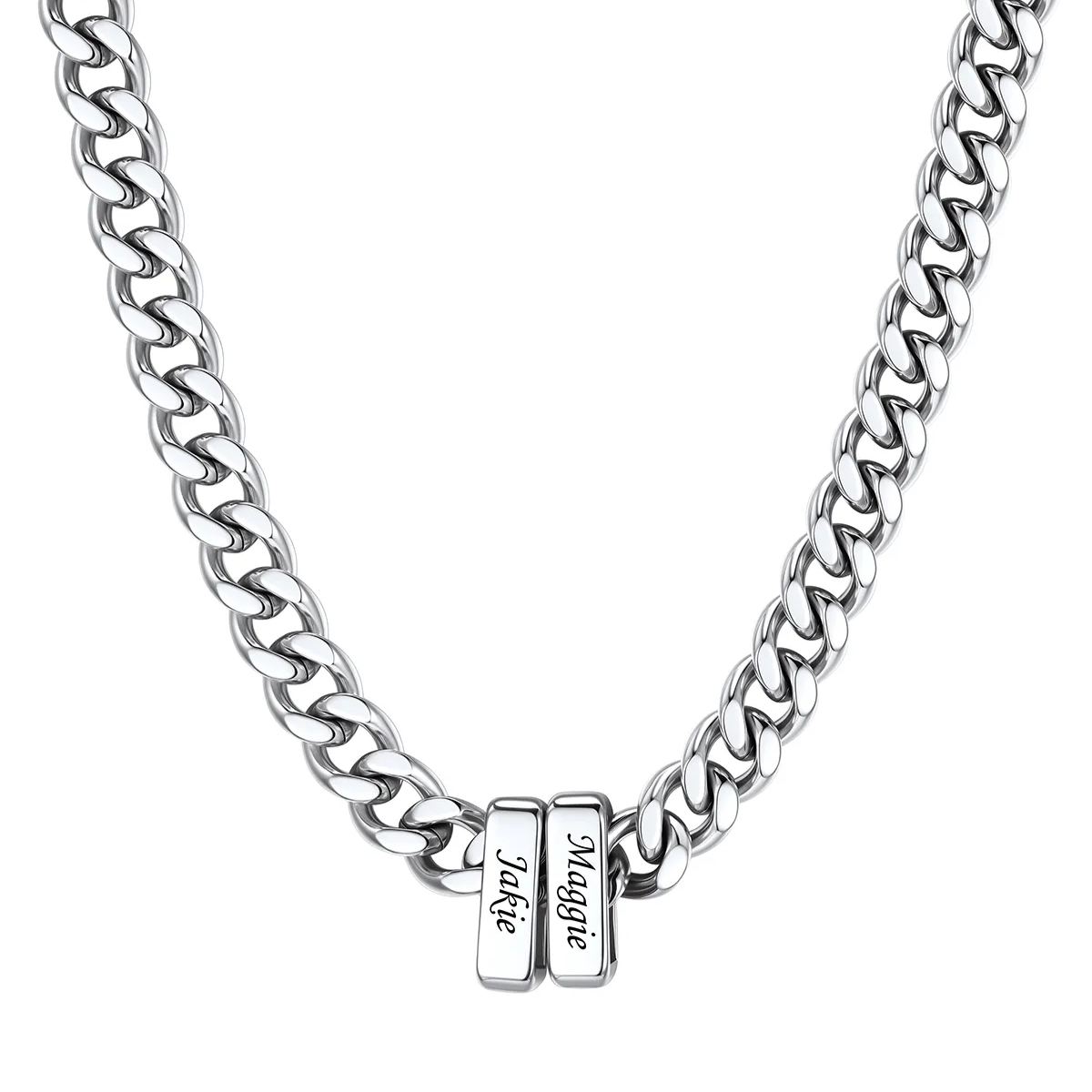 Personalized Name Cuban Link Necklace 9mm