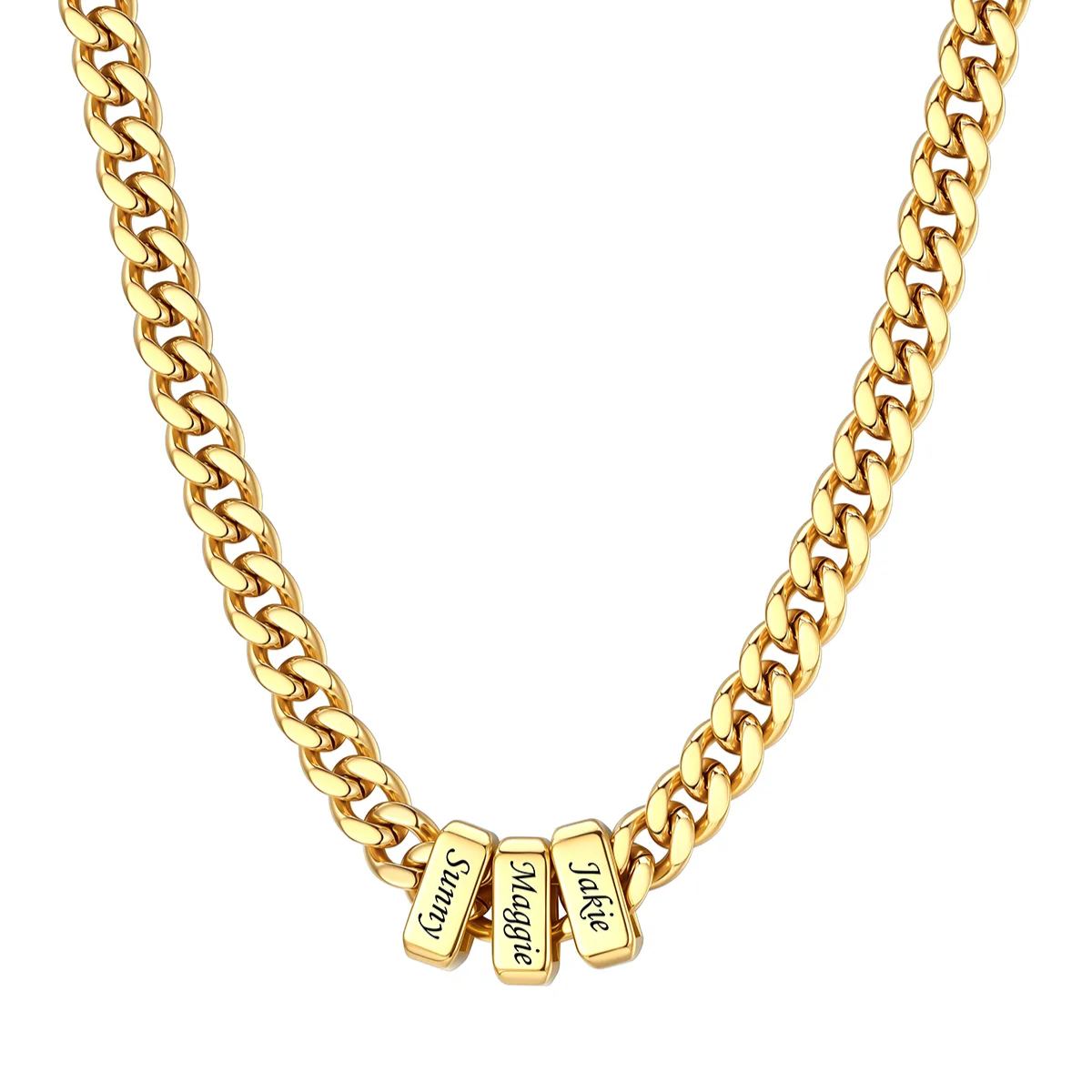 Personalized Name Cuban Link Gold Necklace