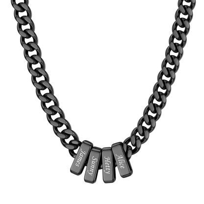 Personalized Name Cuban Link Necklace 9mm