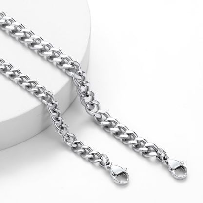 Custom 1-6 Name Cuban Link Chain Necklace for Men