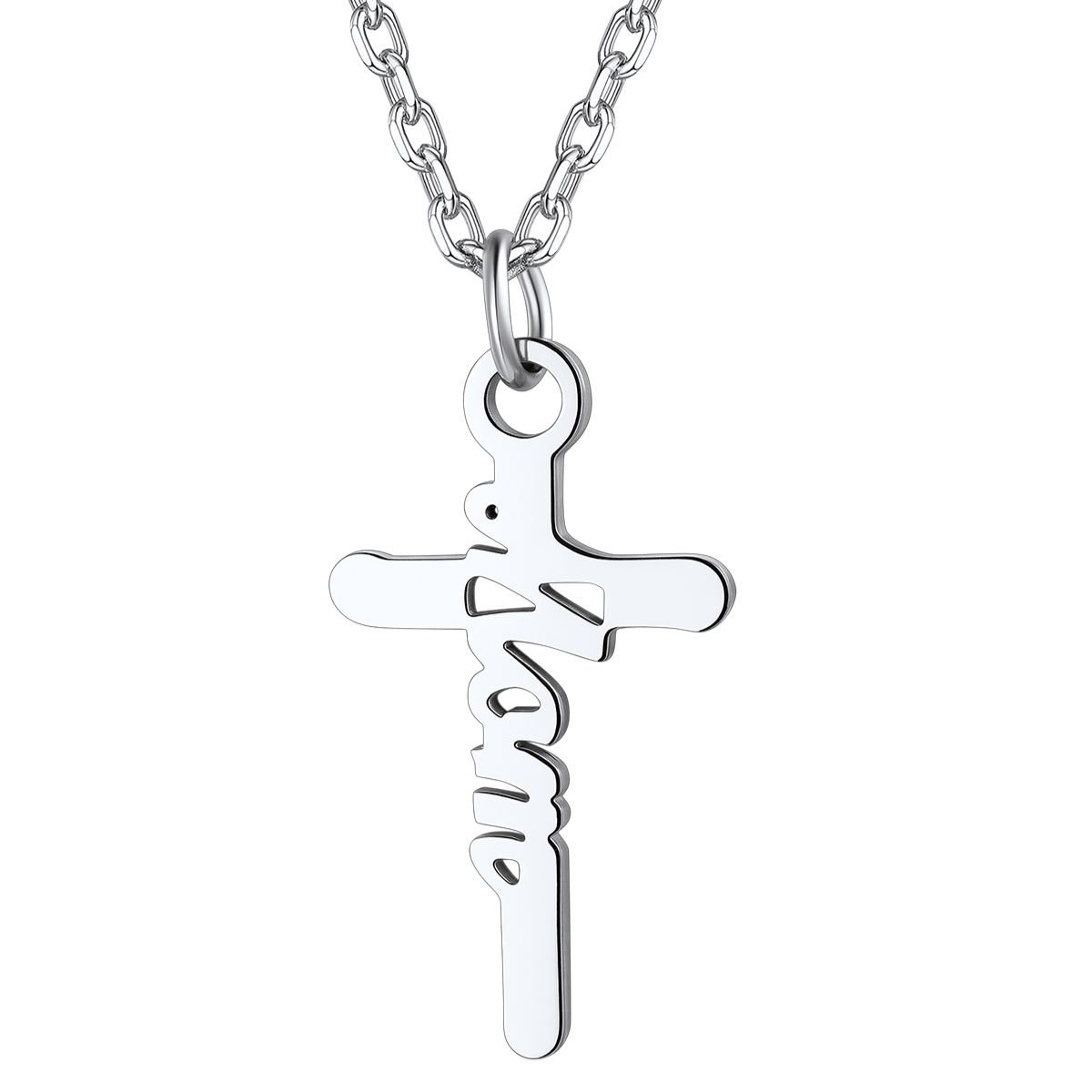 Dainty Cross Necklace for Mom