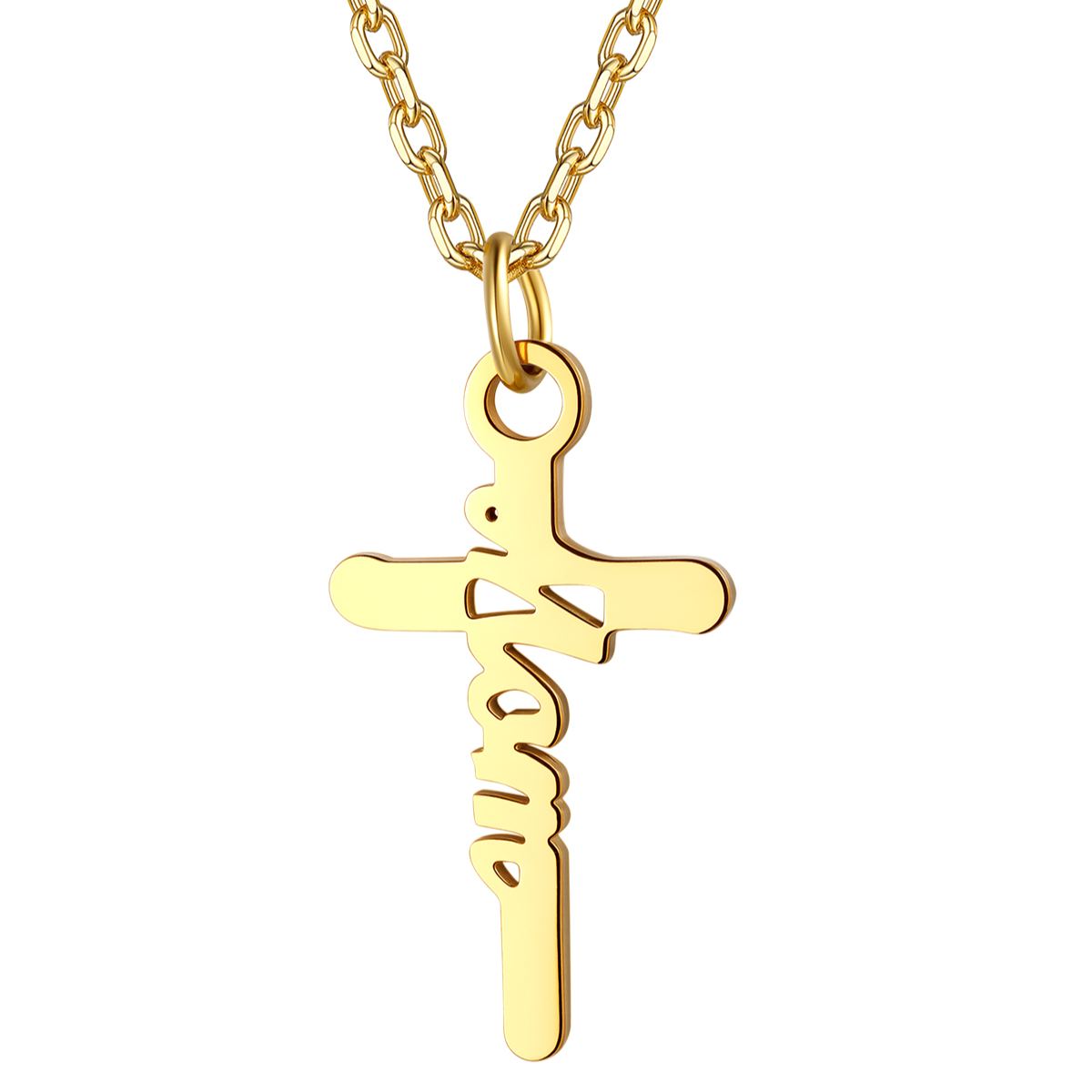 Dainty Cross Necklace for Mom
