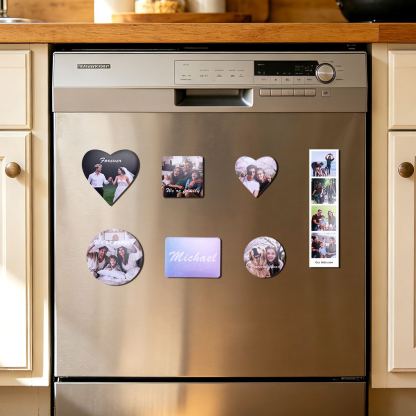 Custom Photo Heart Fridge Magnet home deco