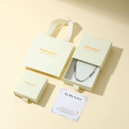 Personalized Multi-Nameplate Rolo Chain Necklace Meaningful Gift 