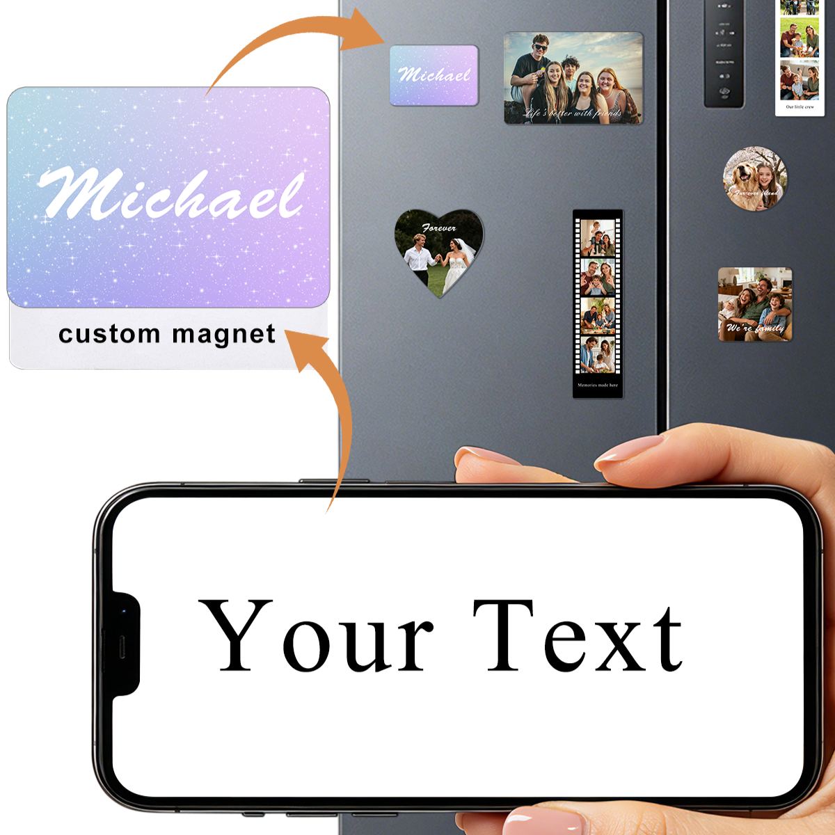 Custom Photo Rectangle Fridge Magnet