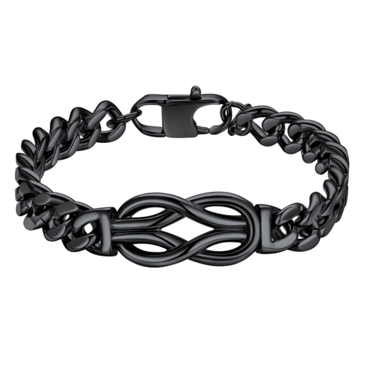 Infinity Cuban Link Bracelets For Men | Father's Day Gift black