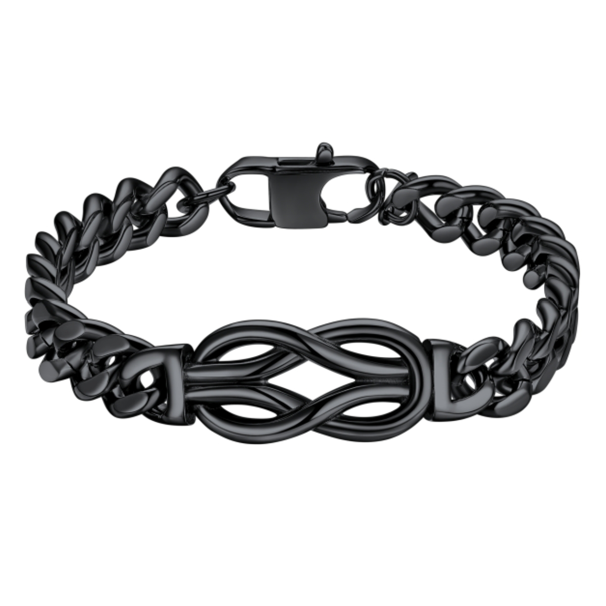 Infinity Cuban Link Bracelets For Men | Father's Day Gift black