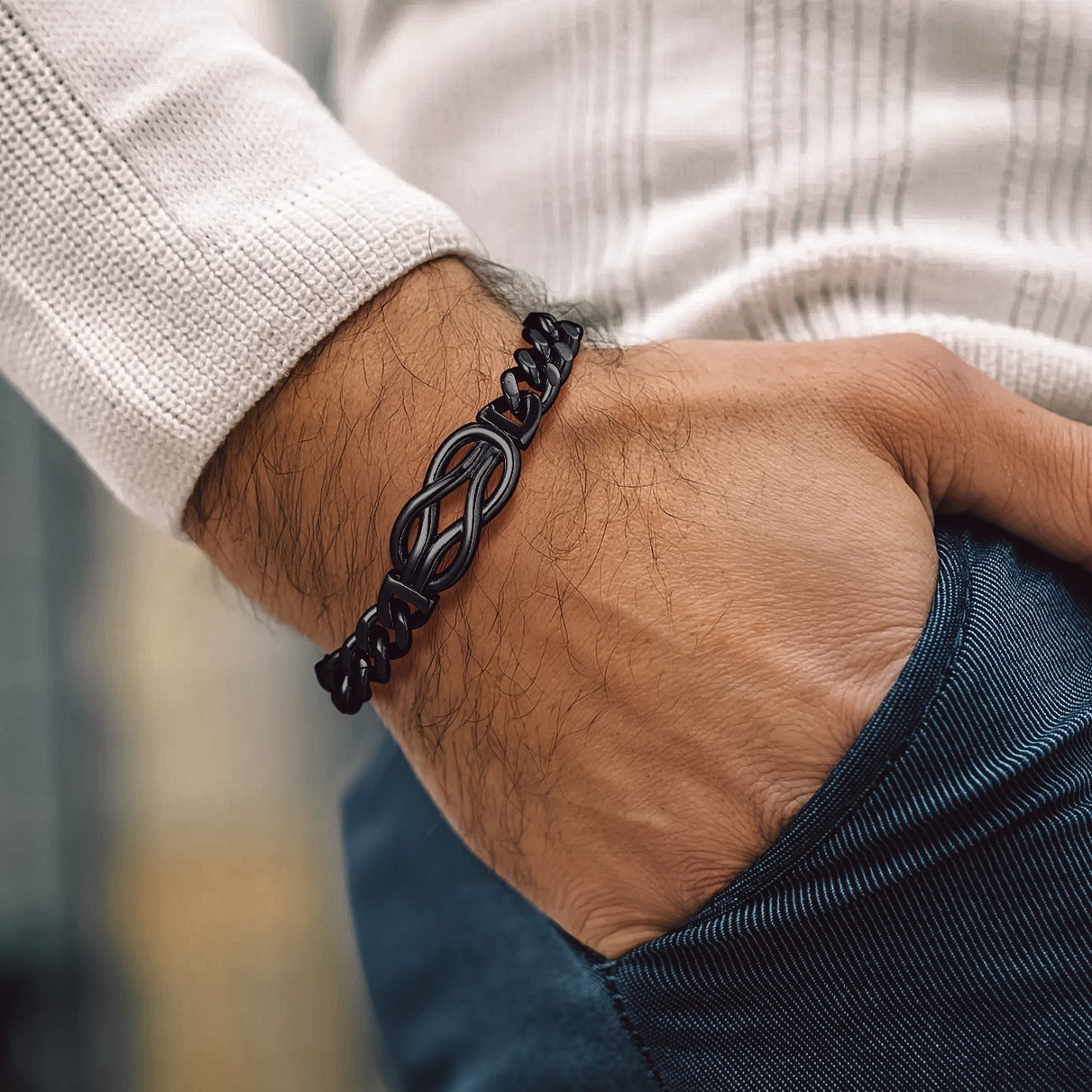 Infinity Knot Cuban Link Bracelets For Men | Father's Day Gift