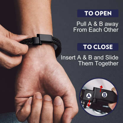  Infinity Love Knot Leather Bracelets For Men  detail