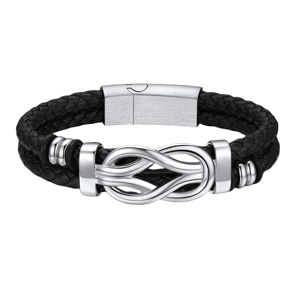  Infinity Love Knot Leather Bracelets For Men | Father's Day Gift