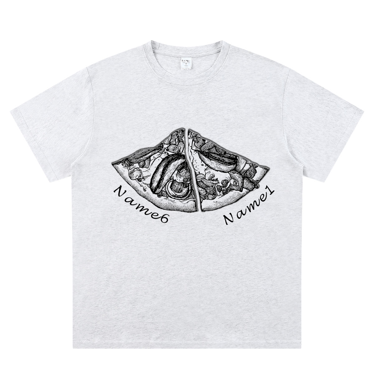 Personalized Pizza Family Name T-Shirt - Custom Kids & Family Gift