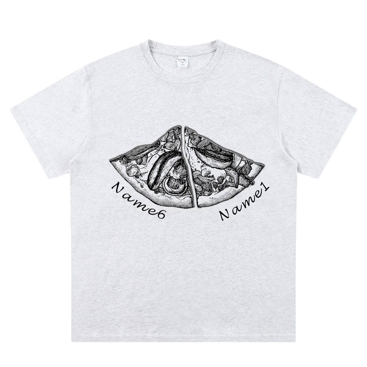 Personalized Pizza Family Name T-Shirt - Custom Kids & Family Gift