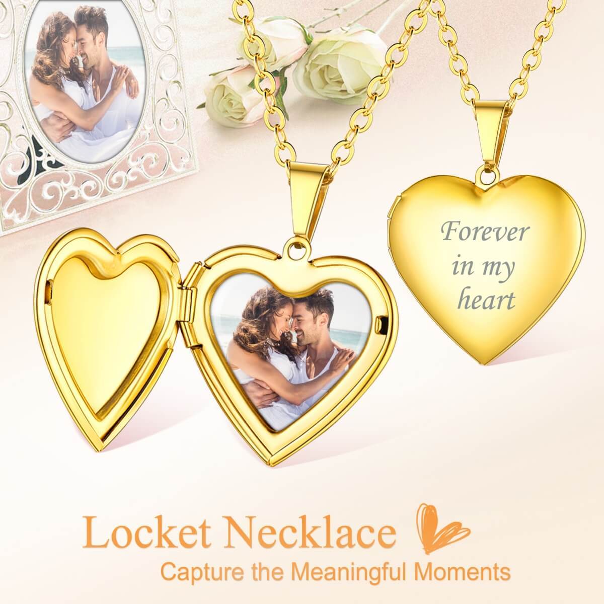 Locket Necklace with Picture