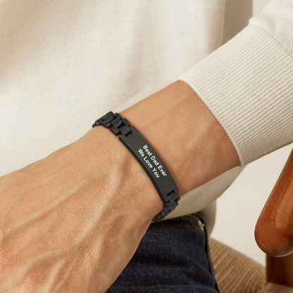 mens Engraved Bracelet