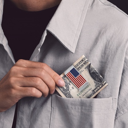 American Flag Money Clip for Men